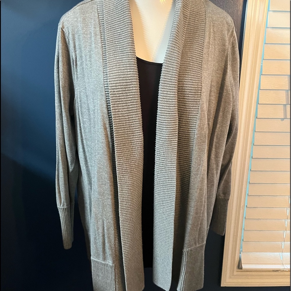 🧡Charter Club Grey Open Cardigan🧡